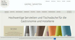 Desktop Screenshot of gastroservietten.de