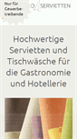 Mobile Screenshot of gastroservietten.de